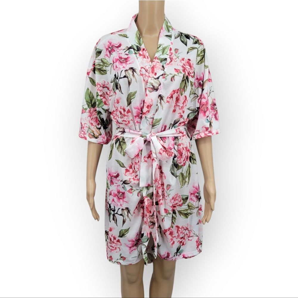 Show Me Your MuMu Floral Robe - Pink and Green